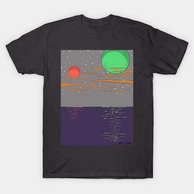 Extraterrestrial Horizon T-Shirt by KateBlubird